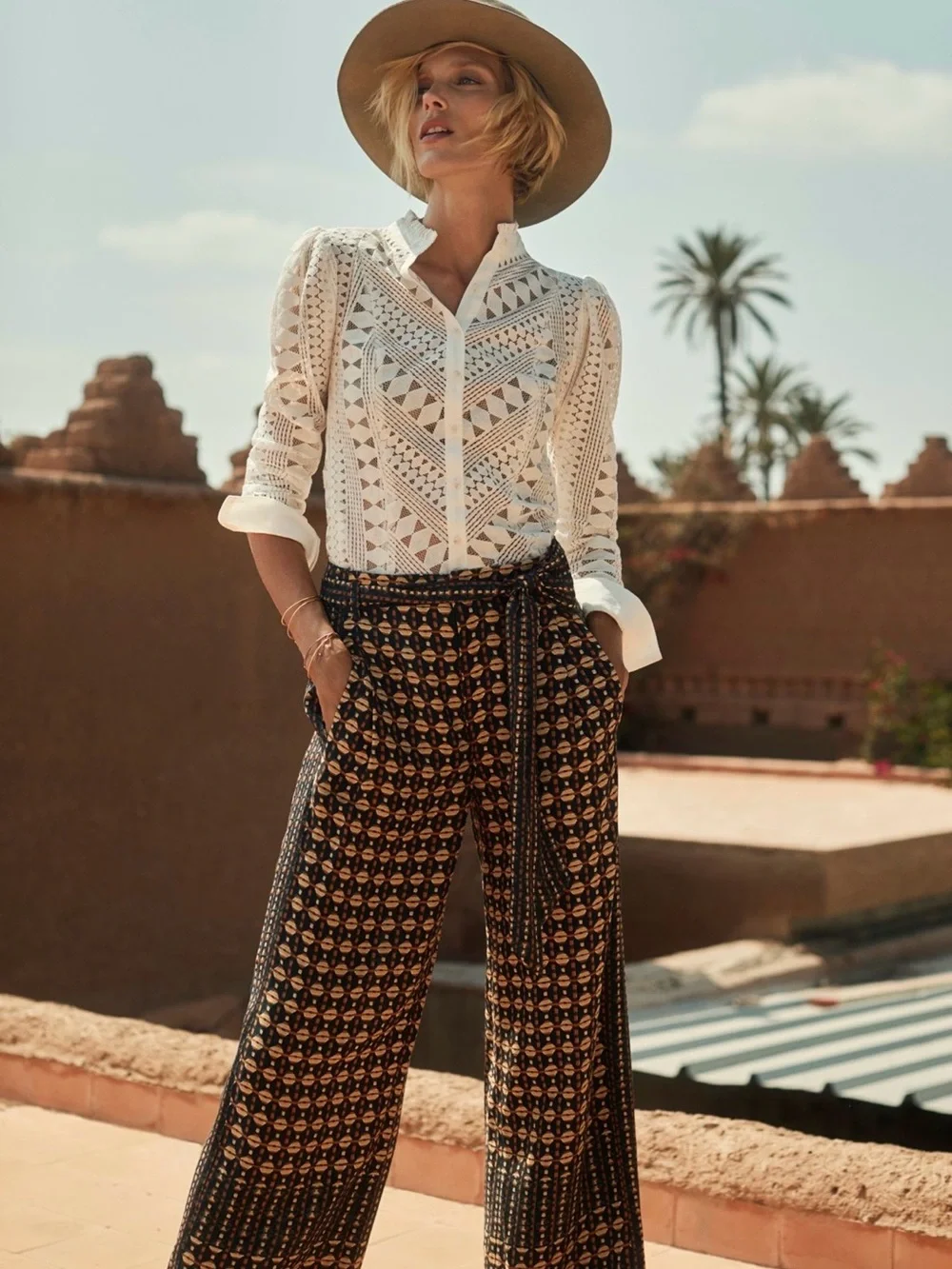Anthropologie Laced Buttondown